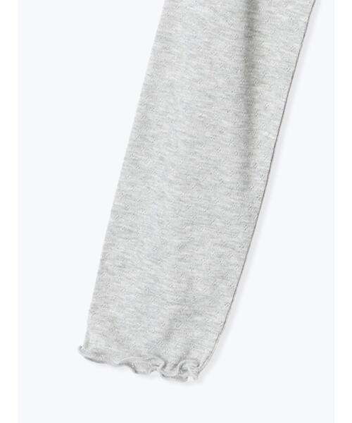 ehka sopo（エヘカソポ）の「パターンメッシュリボンカットソー（Tシャツ/カットソー・レディース・ブラック/ミント/オフホワイト/グレー・F）」の20枚目の写真