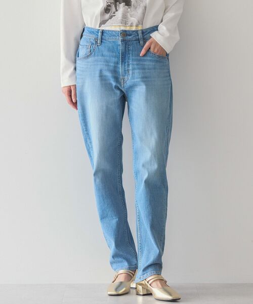 AMERICAN HOLIC（アメリカンホリック）の「テーパードデニム（デニムパンツ・レディース・ブルー系その他/ライトインディゴブルー/ワンウォッシュ・XL/L/M/S）」の6枚目の写真