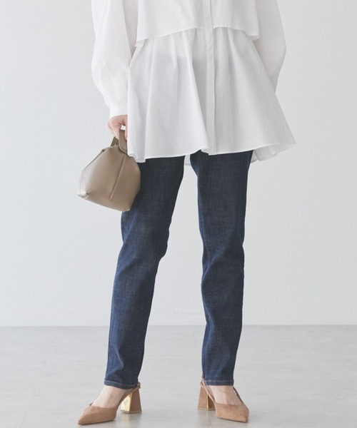 AMERICAN HOLIC（アメリカンホリック）の「テーパードデニム（デニムパンツ・レディース・ブルー系その他/ライトインディゴブルー/ワンウォッシュ・XL/L/M/S）」の3枚目の写真