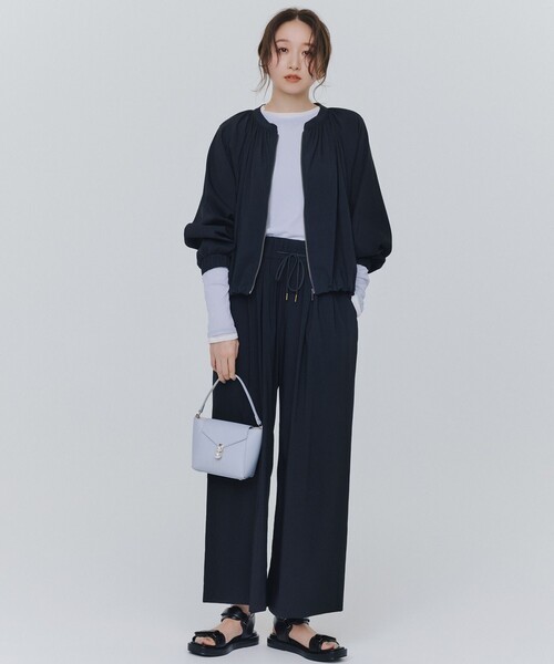 ANY(エニィ)の「【新色追加/ウエストゴム】清涼リラックスハイウエストパンツ(その他パンツ・レディース・ライトグレー系/ブラック系/黄土色系/グレー系・2/1/3)」の22枚目の写真