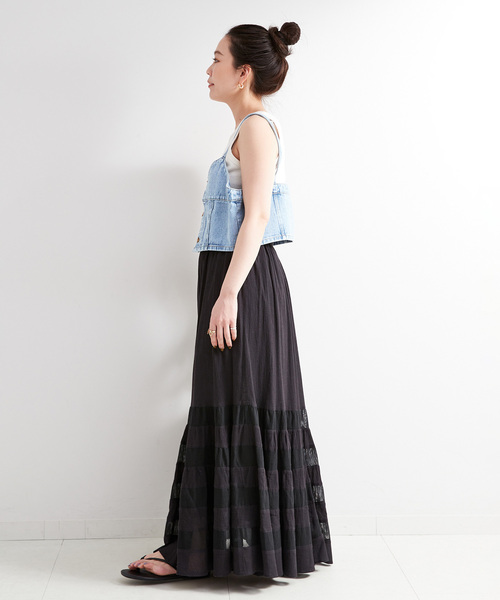 B.C STOCK(ベーセーストック)の「LEE/リー BUSTIER ビスチェ(ベスト・レディース・ブルー・MEDIUM)」の12枚目の写真