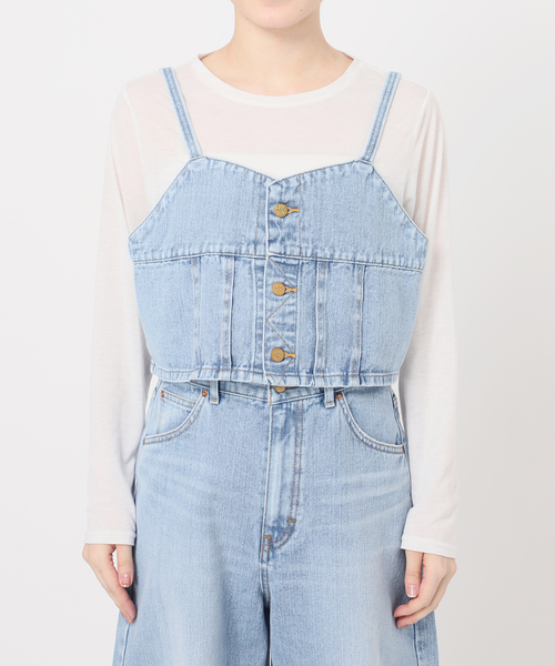 B.C STOCK(ベーセーストック)の「LEE/リー BUSTIER ビスチェ(ベスト・レディース・ブルー・MEDIUM)」の17枚目の写真