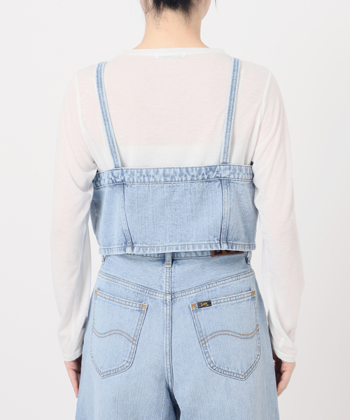B.C STOCK(ベーセーストック)の「LEE/リー BUSTIER ビスチェ(ベスト・レディース・ブルー・MEDIUM)」の19枚目の写真