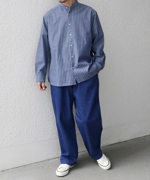 498 PGG ユニセックス 定価33,000円 イージーパンツ ネイビー系 M 498