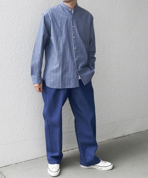 SHIPS any（シップス エニィ）の「SHIPS any: フリーサイズ  カラー/ネップ  デニム イージーパンツ (ユニセックス)◇（デニムパンツ・メンズ・ブラック/ピンク/イエロー/ブルー/グリーン・ONE SIZE）」の11枚目の写真