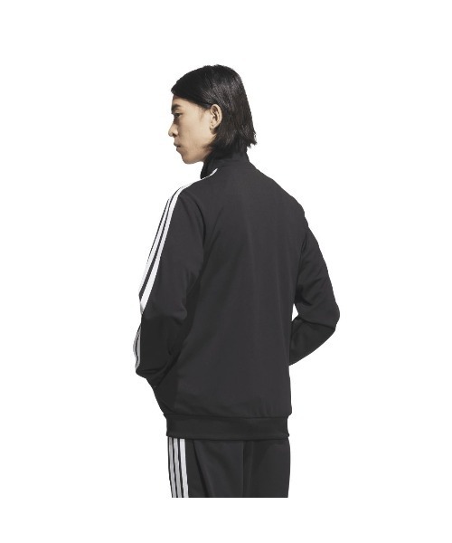 adidas(アディダス)の「アディダス adidas スリーストライプス レギュラーフィット ダブルニット トラックジャケット(ジャージ・メンズ・ブラック×ホワイト/ブルー系その他/ブラック×ブラック/ネイビー・LL/M/L/3L/S/XL)」の6枚目の写真