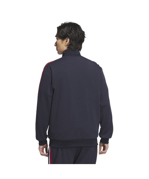 adidas(アディダス)の「アディダス adidas スリーストライプス レギュラーフィット ダブルニット トラックジャケット(ジャージ・メンズ・ブラック×ホワイト/ブルー系その他/ブラック×ブラック/ネイビー・LL/M/L/3L/S/XL)」の17枚目の写真