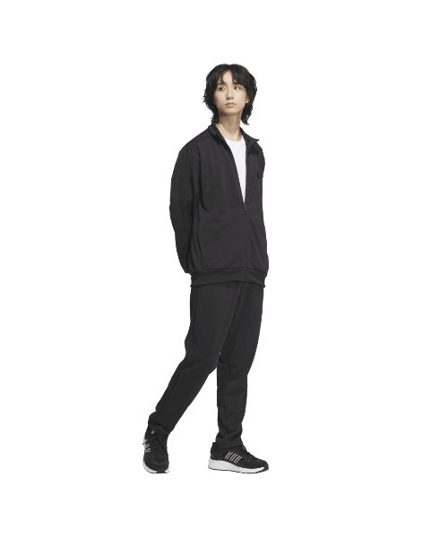 adidas(アディダス)の「アディダス adidas スリーストライプス レギュラーフィット ダブルニット トラックジャケット(ジャージ・メンズ・ブラック×ホワイト/ブルー系その他/ブラック×ブラック/ネイビー・LL/M/L/3L/S/XL)」の11枚目の写真