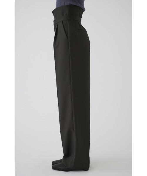 RIM.ARK(リムアーク)の「Gabardine super high waist PT ギャバジンスーパーハイウエストパンツ(スラックス・レディース・ネイビー/マルチ/ダークグリーン・38/36)」の11枚目の写真