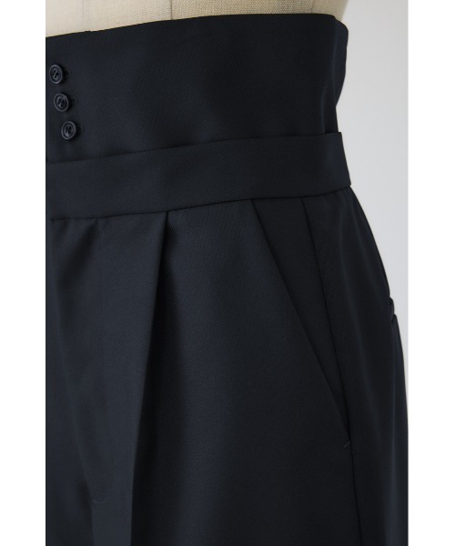 RIM.ARK(リムアーク)の「Gabardine super high waist PT ギャバジンスーパーハイウエストパンツ(スラックス・レディース・ネイビー/マルチ/ダークグリーン・38/36)」の22枚目の写真