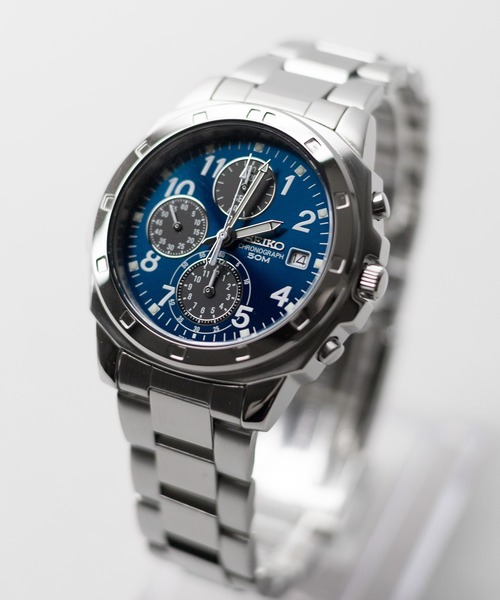 60】【ITN】【SEIKO】 クロノグラフ カラーダイヤル メタル