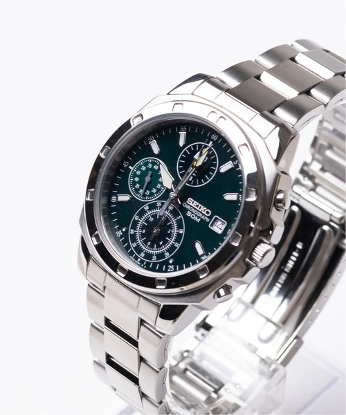 SEIKO（セイコー）の「【60】【ITN】【SEIKO】 クロノグラフ　カラーダイヤル　メタルベルト【海外モデル】（アナログ腕時計・メンズ・ホワイト/ブラック/グリーン/ブルー・FREE）」の4枚目の写真
