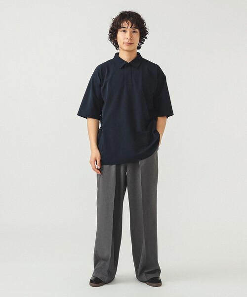 BEAMS（ビームス）の「サイド ポケット ポロシャツ（ポロシャツ・メンズ・ネイビー/ブラック/ホワイト・S/M/L/XL）」の12枚目の写真