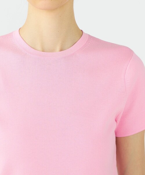 BALLSEY（ボールジィ）の「ハイゲージコットン クルーネックプルオーバー（ニット/セーター・レディース・ライトピンク/ホワイト/ダークグレー/パープル/ネイビー/ライトイエロー/ピンク/グリーン/イエロー・M/S）」の20枚目の写真