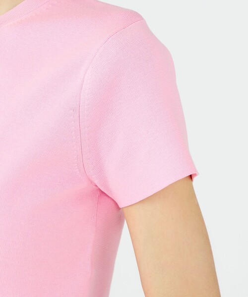 ハイゲージコットン クルーネックプルオーバー（ニット/セーター