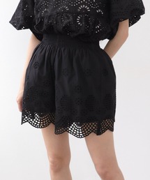 Three Four Time（スリーフォータイム）の「コットン刺繍ショートパンツ（その他パンツ）」