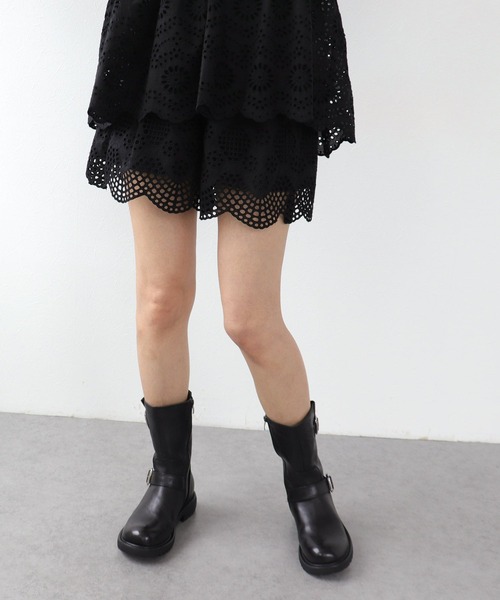 Three Four Time（ｽﾘｰﾌｫｰﾀｲﾑ）の「コットン刺繍ショートパンツ（その他パンツ・レディース・ブラック/アイボリー・FREE）」の14枚目の写真