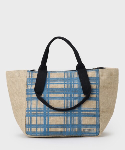 UNTITLED(アンタイトル)の「【保冷機能付き】ジュートバッグ(トートバッグ・レディース・ブラウン系その他2/ホワイト系3/ブラック系/ブルー系/ピンク系その他/ダークブラウン系・99)」の6枚目の写真