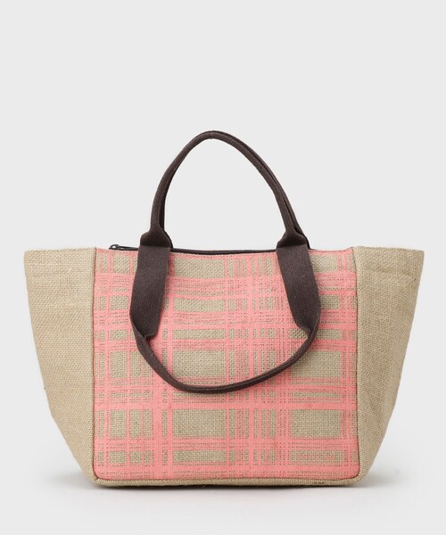 UNTITLED(アンタイトル)の「【保冷機能付き】ジュートバッグ(トートバッグ・レディース・ブラウン系その他2/ホワイト系3/ブラック系/ブルー系/ピンク系その他/ダークブラウン系・99)」の8枚目の写真