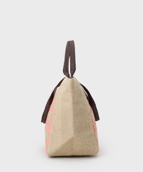 UNTITLED(アンタイトル)の「【保冷機能付き】ジュートバッグ(トートバッグ・レディース・ブラウン系その他2/ホワイト系3/ブラック系/ブルー系/ピンク系その他/ダークブラウン系・99)」の9枚目の写真