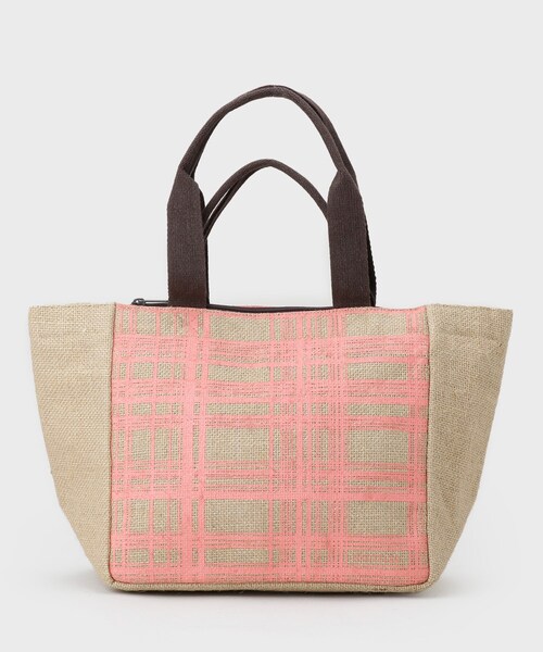 UNTITLED(アンタイトル)の「【保冷機能付き】ジュートバッグ(トートバッグ・レディース・ブラウン系その他2/ホワイト系3/ブラック系/ブルー系/ピンク系その他/ダークブラウン系・99)」の10枚目の写真