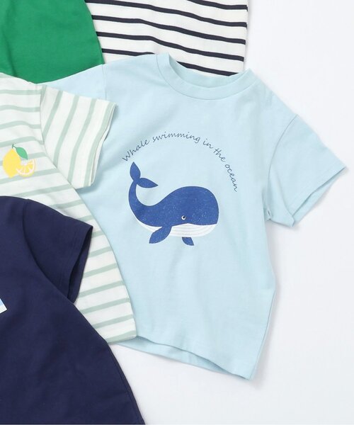 apres les cours（アプレレクール）の「【ジュニア対応】アソートモチーフ半袖Tシャツ/7days Style（Tシャツ/カットソー・キッズ・ネイビー/イエロー/ミント/キナリ/ラベンダー/その他2/グリーン/サーモンピンク/サックスブルー/アイボリー・80/90/100/110/120/130/140）」の6枚目の写真