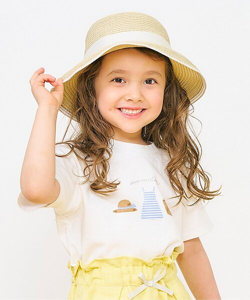 apres les cours（アプレレクール）の「【ジュニア対応】アソートモチーフ半袖Tシャツ/7days Style（Tシャツ/カットソー・キッズ・ネイビー/イエロー/ミント/キナリ/ラベンダー/その他2/グリーン/サーモンピンク/サックスブルー/アイボリー・80/90/100/110/120/130/140）」の3枚目の写真