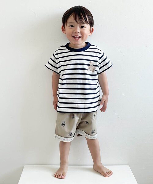 apres les cours（アプレレクール）の「【ジュニア対応】アソートモチーフ半袖Tシャツ/7days Style（Tシャツ/カットソー・キッズ・ネイビー/イエロー/ミント/キナリ/ラベンダー/その他2/グリーン/サーモンピンク/サックスブルー/アイボリー・80/90/100/110/120/130/140）」の20枚目の写真