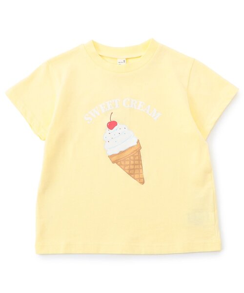 apres les cours（アプレレクール）の「【ジュニア対応】アソートモチーフ半袖Tシャツ/7days Style（Tシャツ/カットソー・キッズ・ネイビー/イエロー/ミント/キナリ/ラベンダー/その他2/グリーン/サーモンピンク/サックスブルー/アイボリー・80/90/100/110/120/130/140）」の18枚目の写真