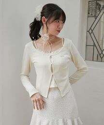 MAJESTIC LEGON | キャミレイヤードライクカットトップス(Tシャツ/カットソー)