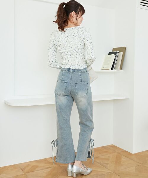 MAJESTIC LEGON（マジェスティックレゴン）の「キャミレイヤードライクカットトップス（Tシャツ/カットソー・レディース・ピンク/ホワイト系その他2/グレー/アイボリー/ブラック系その他/クリーム/ライトピンク・MEDIUM）」の15枚目の写真