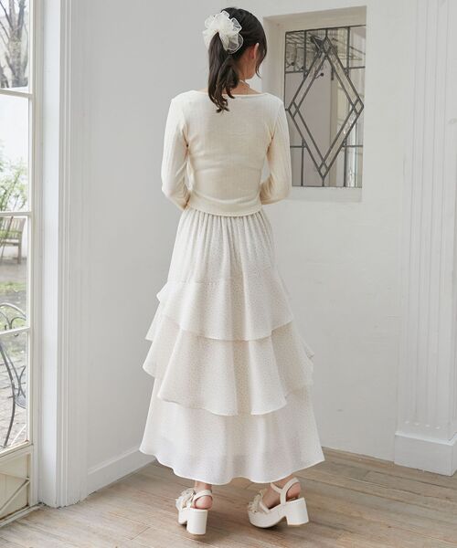 MAJESTIC LEGON（マジェスティックレゴン）の「キャミレイヤードライクカットトップス（Tシャツ/カットソー・レディース・ピンク/ホワイト系その他2/グレー/アイボリー/ブラック系その他/クリーム/ライトピンク・MEDIUM）」の22枚目の写真