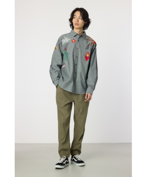 RODEO CROWNS WIDE BOWL（ロデオクラウンズワイドボウル）の「Awesome Stretch ジョグパンツ（その他パンツ・メンズ・ブラック/カーキ/ピンク/ライトグレー・MEDIUM/LARGE）」の15枚目の写真