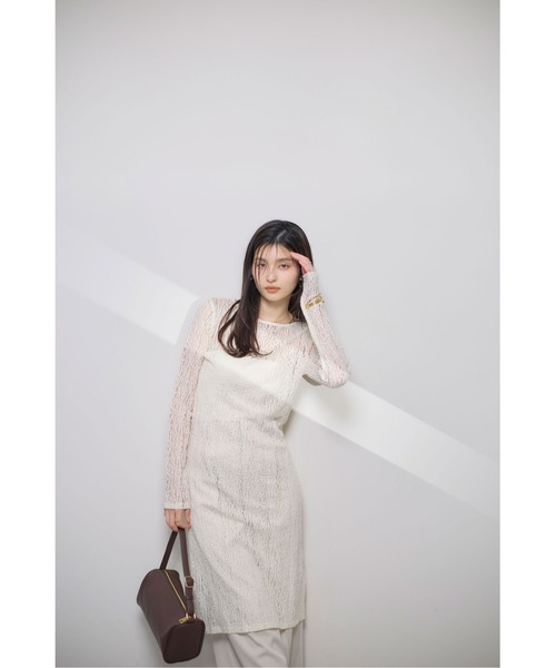 &. NOSTALGIA（アンドドットノスタルジア）の「スクエアボックスバッグ（ハンドバッグ・レディース・チャコールグレー/ダークブラウン/ピンク・FREE）」の5枚目の写真