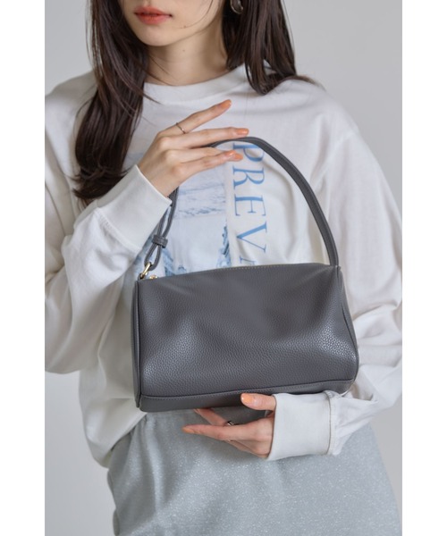 &. NOSTALGIA（アンドドットノスタルジア）の「スクエアボックスバッグ（ハンドバッグ・レディース・チャコールグレー/ダークブラウン/ピンク・FREE）」の15枚目の写真