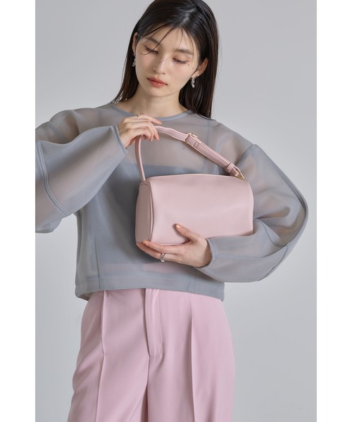 &. NOSTALGIA（アンドドットノスタルジア）の「スクエアボックスバッグ（ハンドバッグ・レディース・チャコールグレー/ダークブラウン/ピンク・FREE）」の17枚目の写真