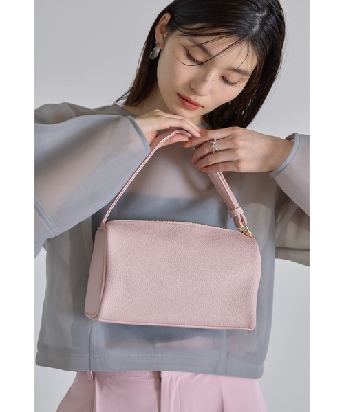 &. NOSTALGIA（アンドドットノスタルジア）の「スクエアボックスバッグ（ハンドバッグ・レディース・チャコールグレー/ダークブラウン/ピンク・FREE）」の18枚目の写真