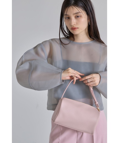 &. NOSTALGIA（アンドドットノスタルジア）の「スクエアボックスバッグ（ハンドバッグ・レディース・チャコールグレー/ダークブラウン/ピンク・FREE）」の20枚目の写真