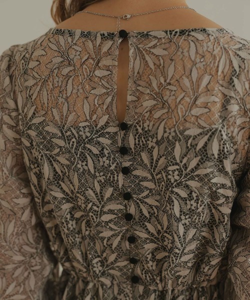 ギャザースリーブフラワードレス（ドレス）｜Dorry Doll（ドリードール