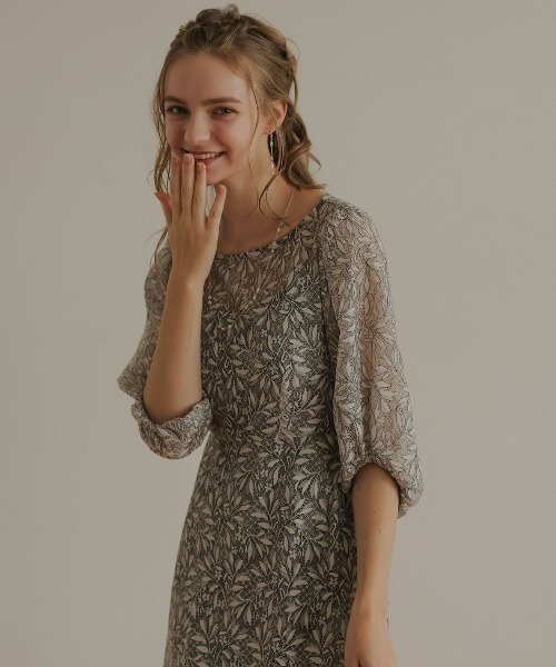 ギャザースリーブフラワードレス（ドレス）｜Dorry Doll（ドリードール