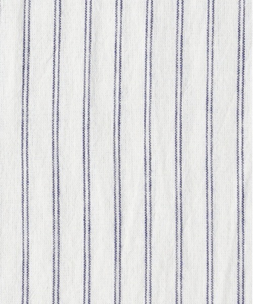 BACK NUMBER（バックナンバー）の「【BACK NUMBER】綿麻ストライプシャツ（シャツ/ブラウス・メンズ・ホワイト/ネイビー・XL/L/M/S）」の10枚目の写真