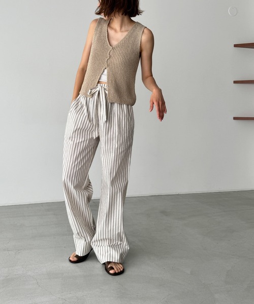 CANAL JEAN(キャナルジーン)の「HARING PAJAMAパンツ(その他パンツ・レディース・ブルー/サックスブルー/ブラウン・ONE SIZE)」の2枚目の写真