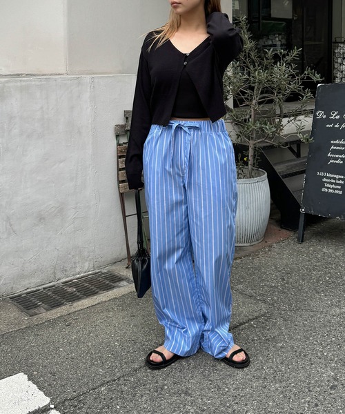 CANAL JEAN(キャナルジーン)の「HARING PAJAMAパンツ(その他パンツ・レディース・ブルー/サックスブルー/ブラウン・ONE SIZE)」の10枚目の写真