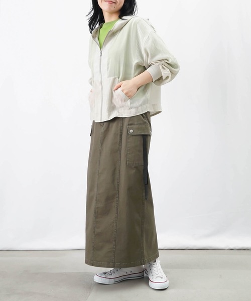 LUCA/LADY LUCK LUCA(ルカ/レディラックルカ)の「LC/LLL シアーフードブルゾン/シアーパーカー(ブルゾン・レディース・ライトグレー/イエロー/ブラック/オフホワイト・FREE)」の20枚目の写真