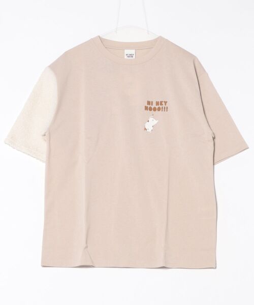 セール】【Hi Hey Hoooo/ハイヘイホー】袖アニマルTシャツ（T