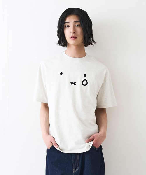 Miffy( ミッフィー)の「【miffy/ミッフィー】Dick Bruna ディック・ブルーナ オリジナルデザイン Tシャツ ドロップショルダー ユニセックス(Tシャツ/カットソー・メンズ・ピンク系その他2/ベージュ系その他/ホワイト系その他/ホワイト系その他2・SMALL/MEDIUM/LARGE)」の3枚目の写真