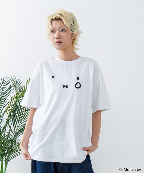 Miffy( ミッフィー)の「【miffy/ミッフィー】Dick Bruna ディック・ブルーナ オリジナルデザイン Tシャツ ドロップショルダー ユニセックス(Tシャツ/カットソー・メンズ・ピンク系その他2/ベージュ系その他/ホワイト系その他/ホワイト系その他2・SMALL/MEDIUM/LARGE)」の17枚目の写真