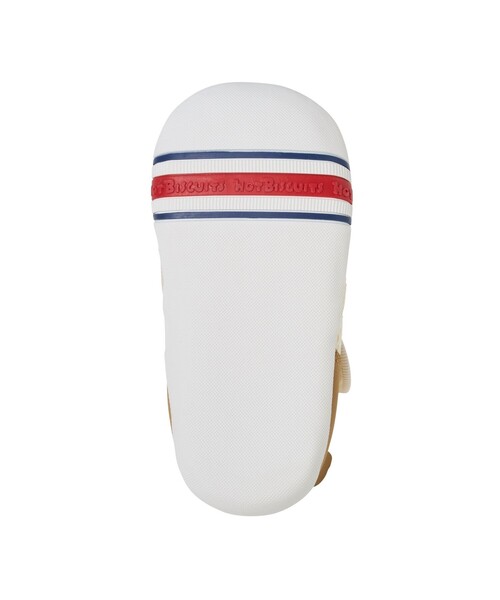 HOT BISCUITS（ホットビスケッツ）の「かかと顔 メッシュ ファーストベビーシューズ（スニーカー・キッズ・ラベンダー/グリーン/イエロー/マルチ/アイボリー・13.5cm/12.5cm/12cm/13cm/11.5cm）」の10枚目の写真