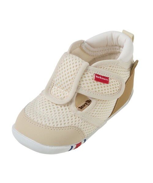 HOT BISCUITS（ホットビスケッツ）の「かかと顔 メッシュ ファーストベビーシューズ（スニーカー・キッズ・ラベンダー/グリーン/イエロー/マルチ/アイボリー・13.5cm/12.5cm/12cm/13cm/11.5cm）」の13枚目の写真