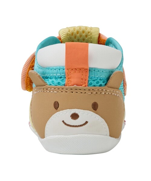 HOT BISCUITS（ホットビスケッツ）の「かかと顔 メッシュ ファーストベビーシューズ（スニーカー・キッズ・ラベンダー/グリーン/イエロー/マルチ/アイボリー・13.5cm/12.5cm/12cm/13cm/11.5cm）」の14枚目の写真